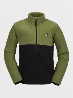 Youth Half-Zipped Polar Sweatshirt - MILITARY - (KIDS) (I4152400_MIL) [F]