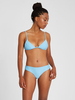 Simply Solid Triangle Bikini Top - Coastal Blue (O1412100_CBL) [F]