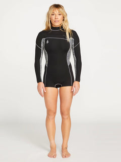 2Mm Long Sleeve Chest Zip Wetsuit - BLACK (O9512308_BLK) [9]