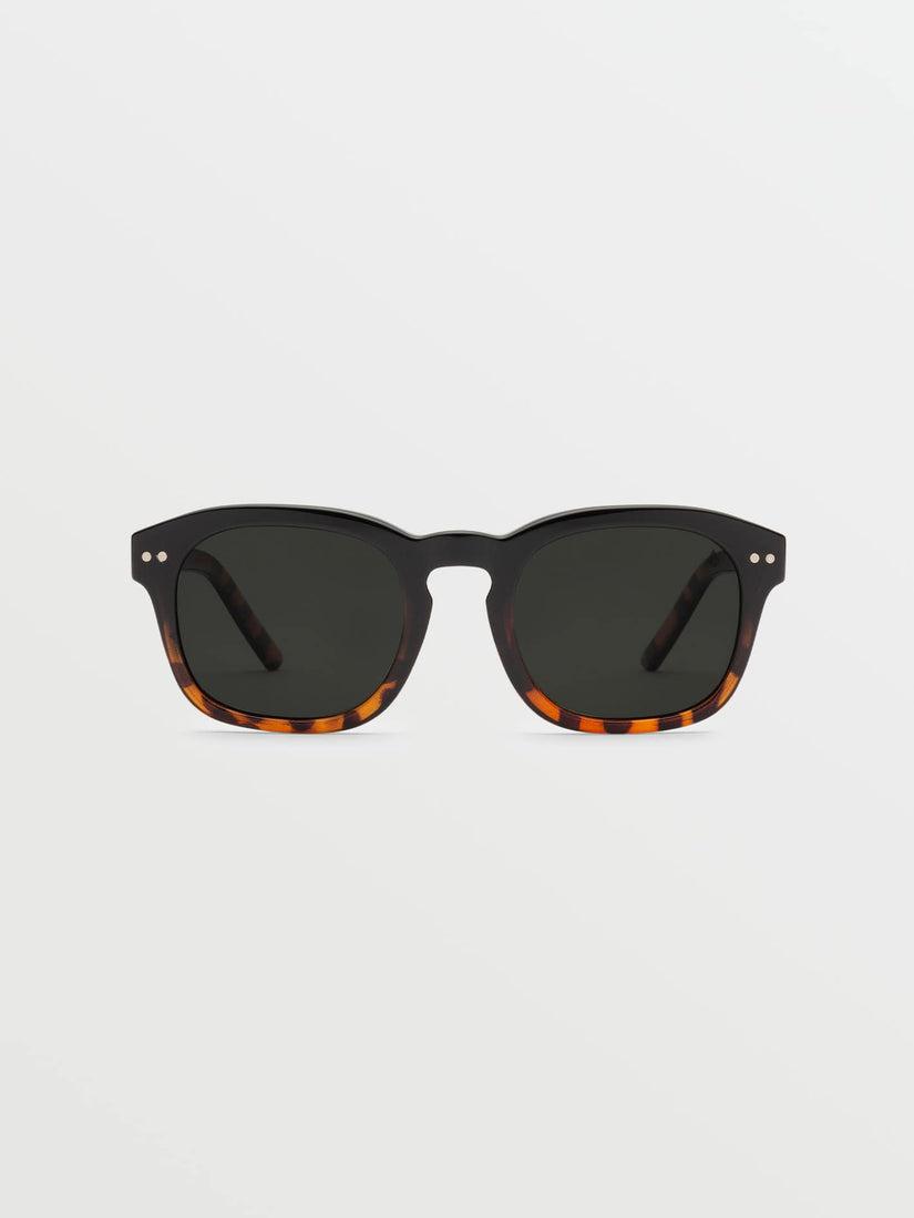 Earth Tripper Gloss Darkside Sunglasses (Gray Polar Lens) - DEAD ROSE (VE03700902_DRS) [B]