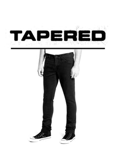 2 X Vorta Tapered Denim - BLACK OUT